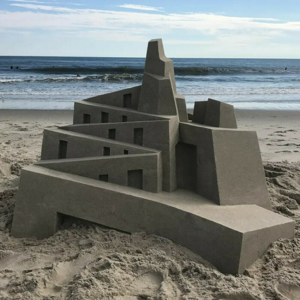 Brutalist sandcastle 03