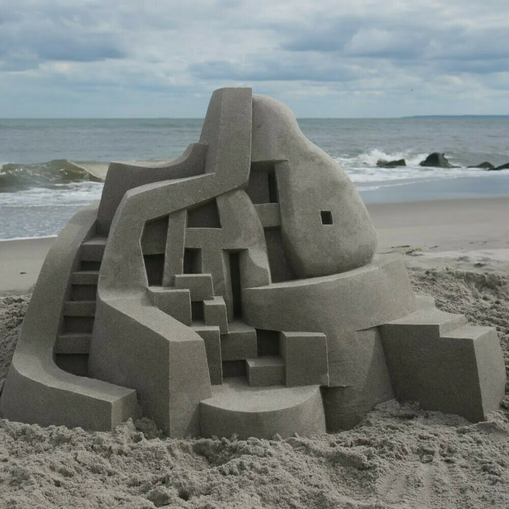 Brutalist sandcastle 02